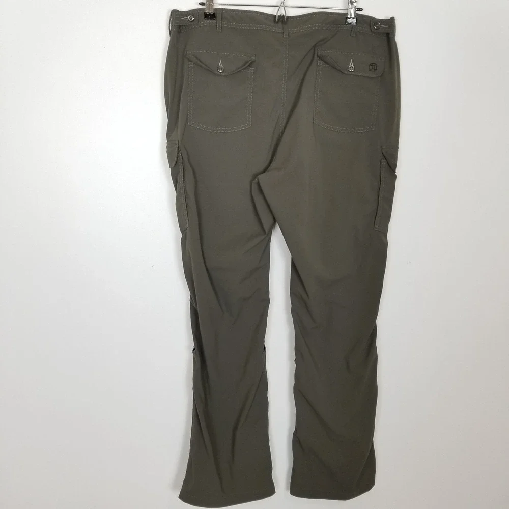 Clothing‎ Arts Women Pick-Pocket Proof Cargo Hiking Pants Sz 18 Reg Gray Nylon